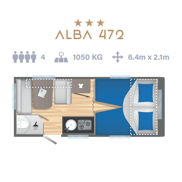 Caravelair Alba 472 lakókocsi